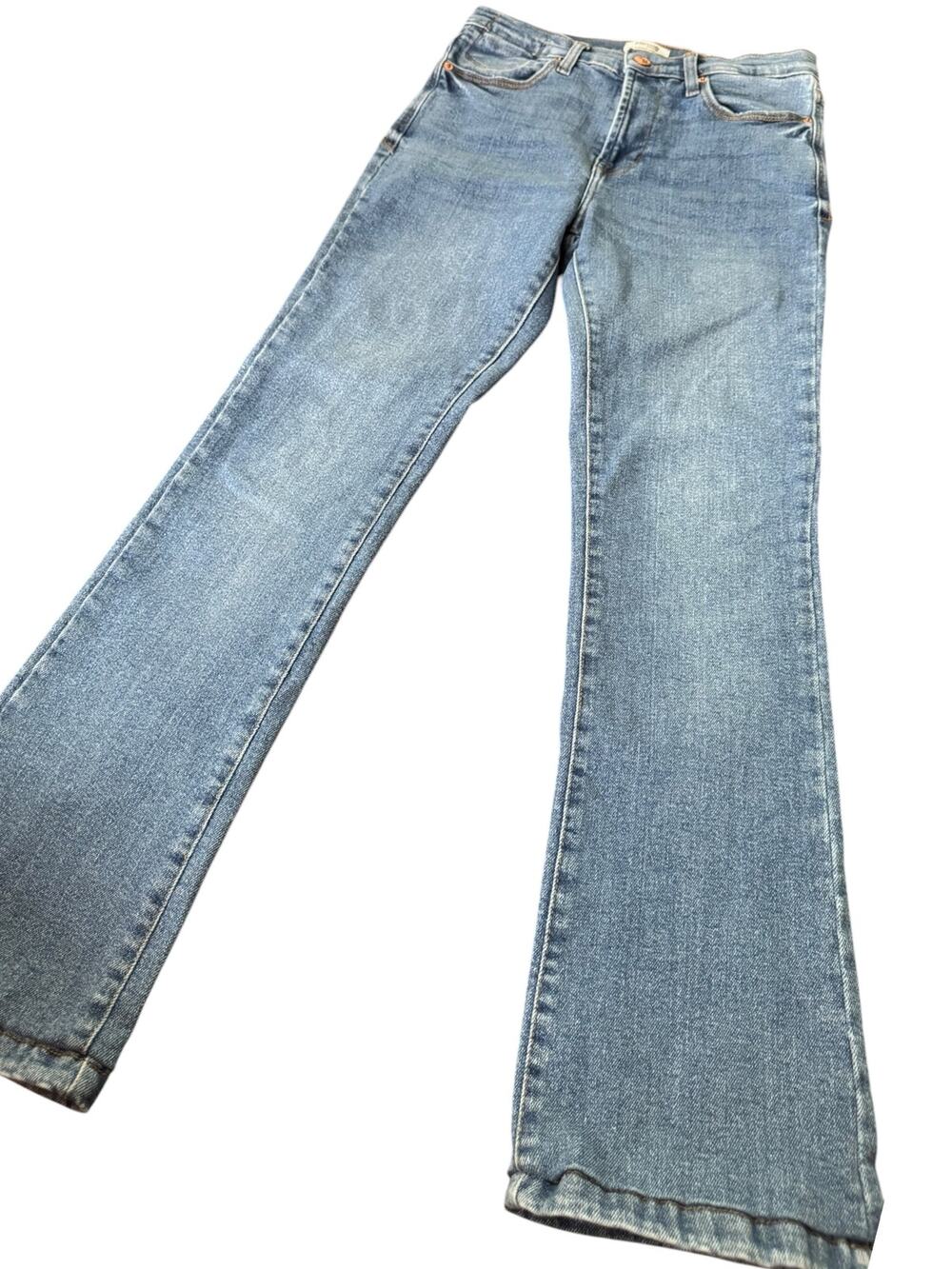 Kensie Vintage Luxe The Tessa High Rise Bootcut Jeans Size 6/28 Light Wash Denim
